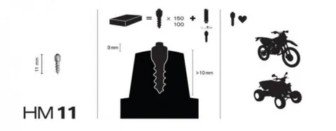 Maxi Grip MaxiGrip Dubbsats 11mm 150st Ink verktyg