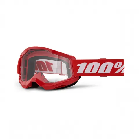 100% 100%, STRATA 2 JUNIOR Glasögon Red - Clear Lens, BARN