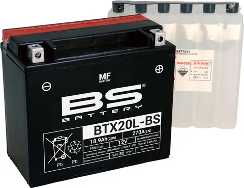 BS Battery BS Battery BTX20L-BS MF AGM-Batteri 12V 18Ah (Underhållsfritt)