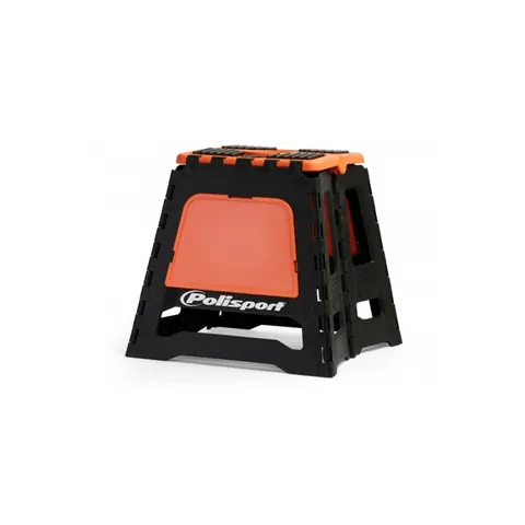 Depåbock/mekpall Polisport Hopfällbar Svart/Orange