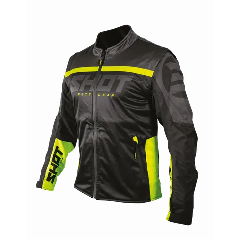 Shot Shot Endurojacka Softshell Lite 2.0, Neon/Svart/Gul
