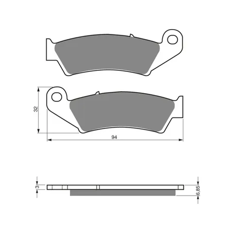 Atac-X Bromsbelägg Fram Atac-X, CR 95-, KX 94-, RM 96-, Beta 14- GG 01- YZ 98-07 - m.fl.