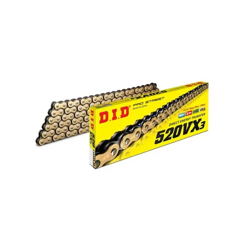 D.I.D Kedja D.I.D 520 VX3 + Kedjelås