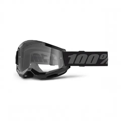 100% 100%, STRATA 2 JUNIOR Glasögon Black - Clear Lens, BARN
