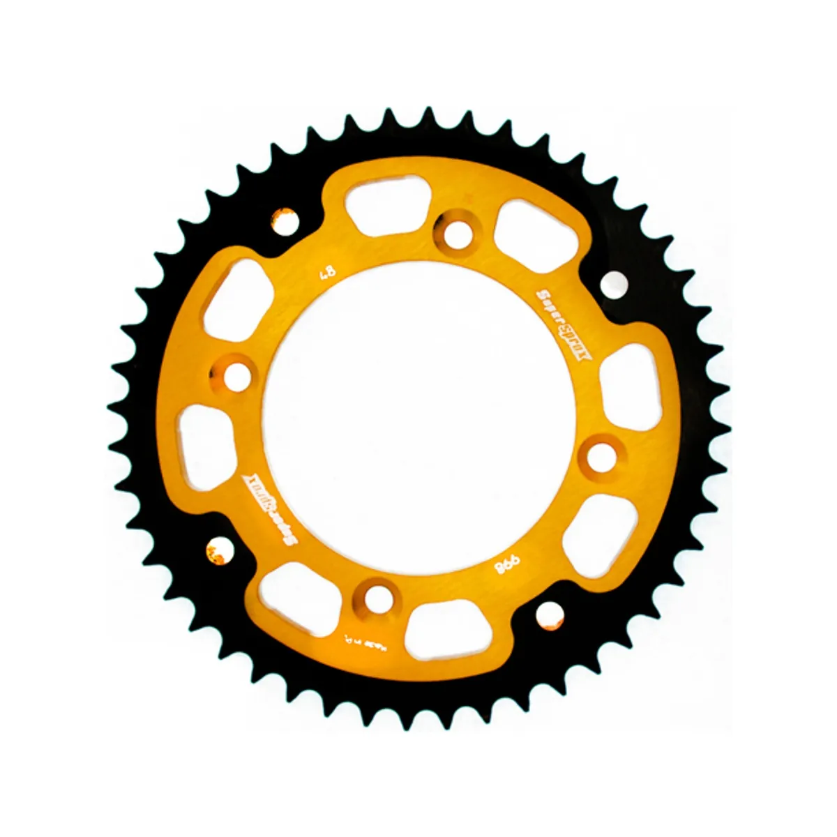 Supersprox Stealth Bakdrev SU RM80/85, YA YZ80/85 Guld 47 - m.fl.