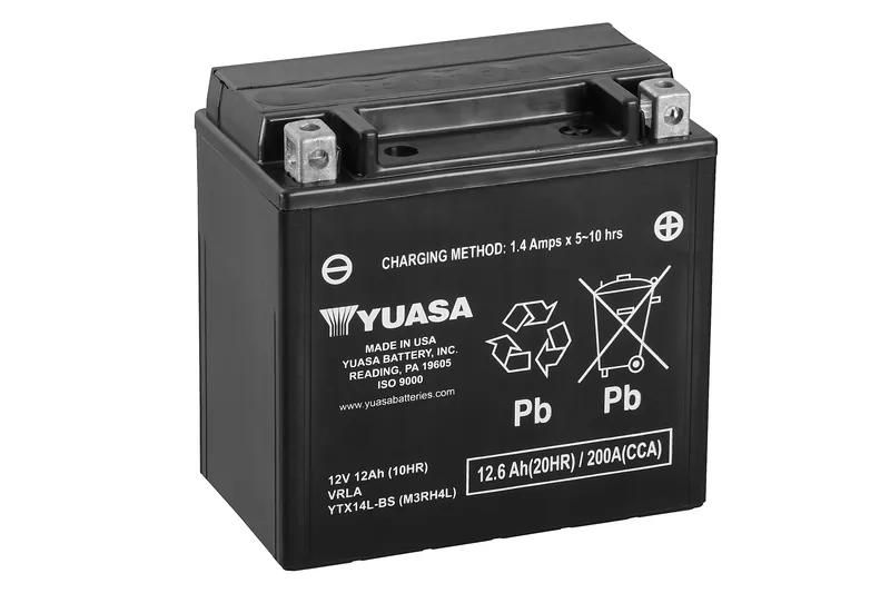 Yuasa Batteri YTX14L-BS (CP) Inkl syra