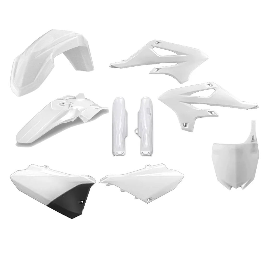 Plastkit MX m gaffelbensskydd Yamaha YZ85 2022, vit