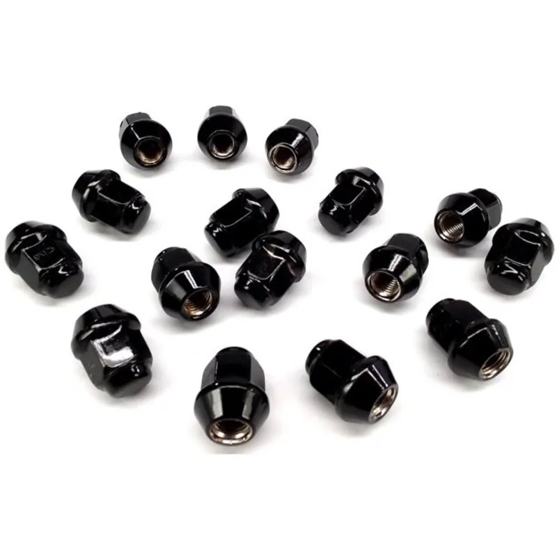 ITP Hjulmuttersats 10 x 1.25mm 60° konisk svart 16 st