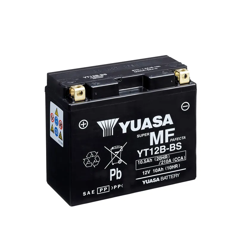 Yuasa Batteri, YT12B-BS (CP) Inkl syra (4)