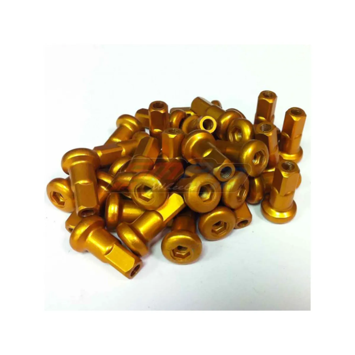 Nipple set SMP rear, Aluminium, Gold