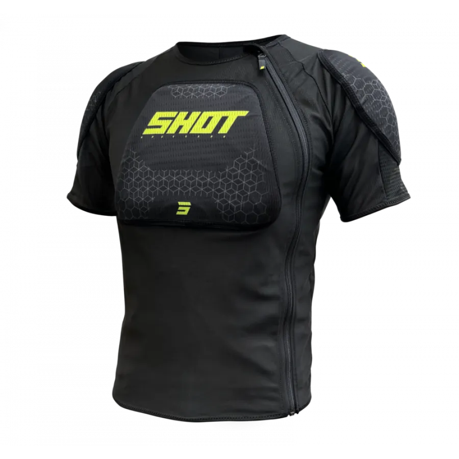 Shot Skyddsväst T-shirt Airlight Barn Neon / Svart / Gul