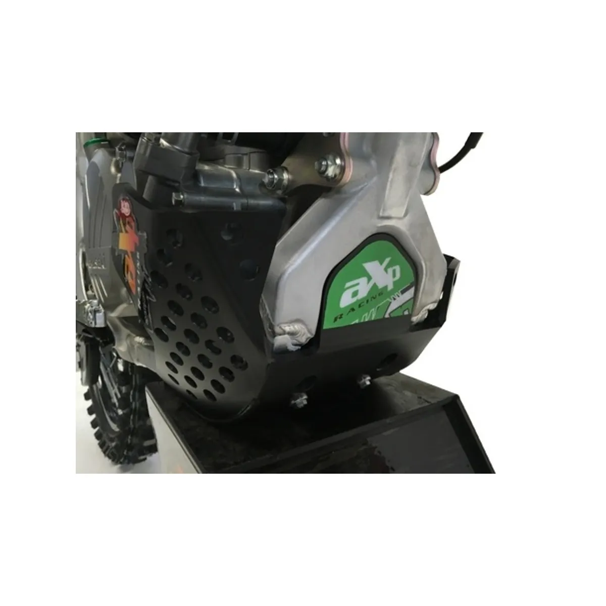AXP Hasplåt Svart Kawasaki KX250F 17-18 - Kawasaki KX 250F 17-18