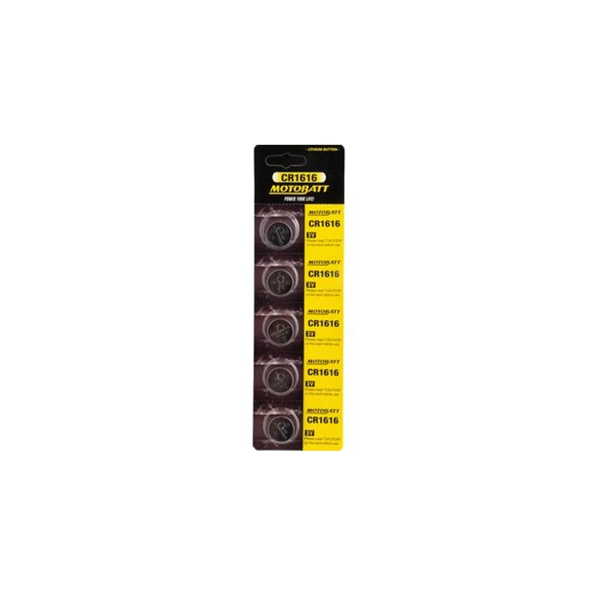 Motobatt CR1616 3.0V Lithium Batteri 5-pack
