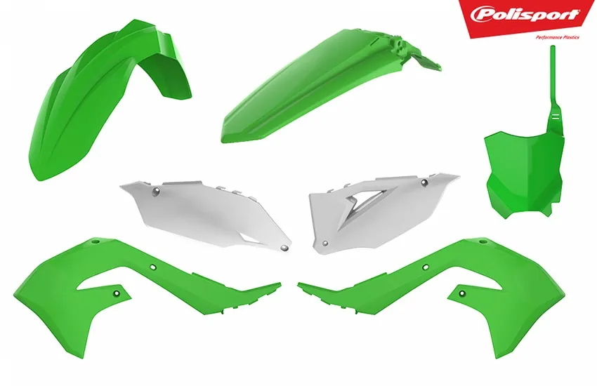 Plastkit MX, KX450 19-21, KX250 2021 OEM färg 19