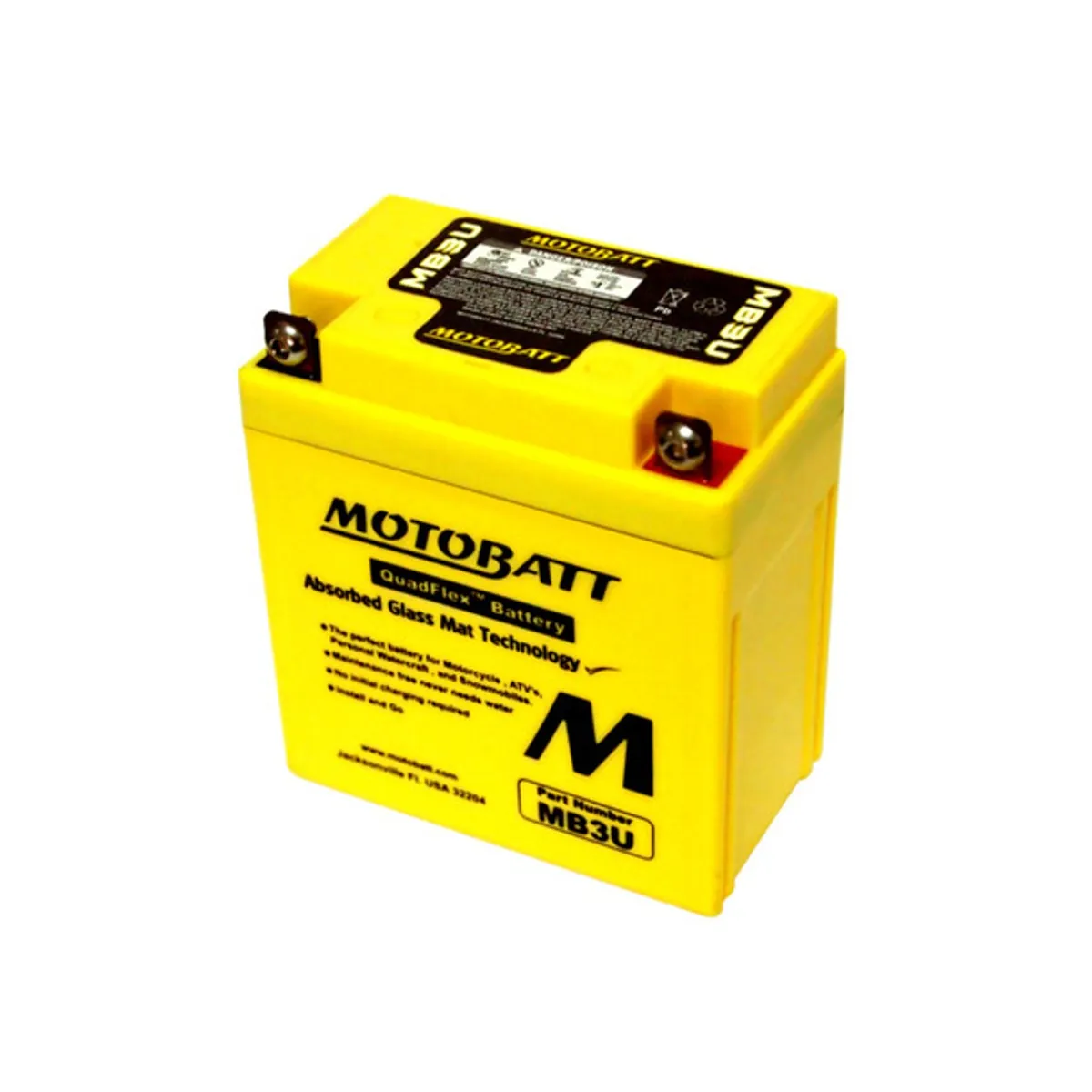 Motobatt batteri MB3U Fabriksförseglad