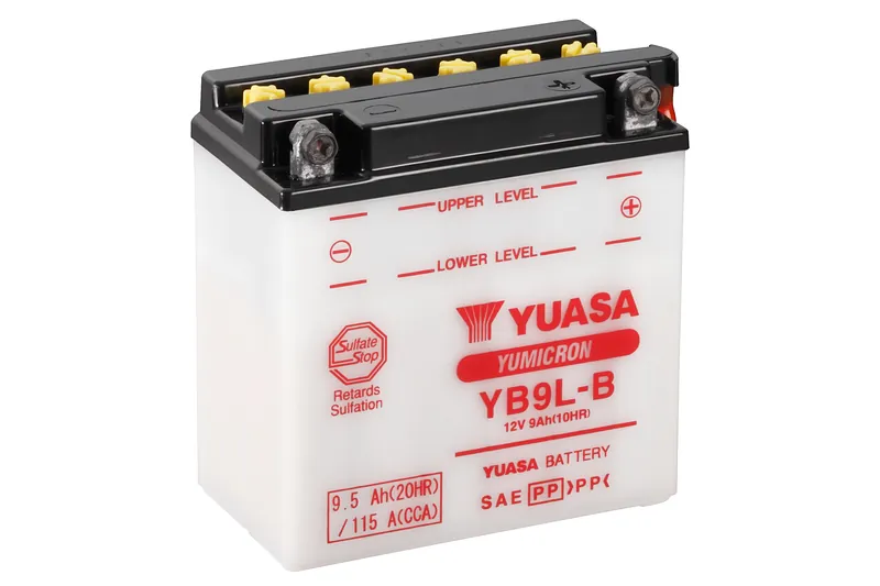 Yuasa Batteri, YB9L-B (dc) Exkl syra (5)