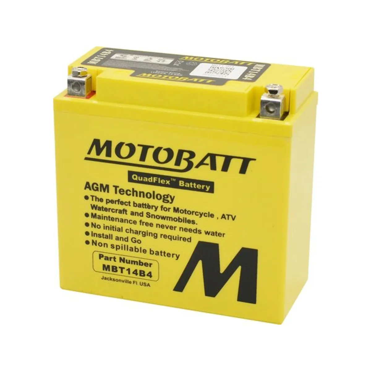 Motobatt batteri MBT14B4 Fabriksförseglad