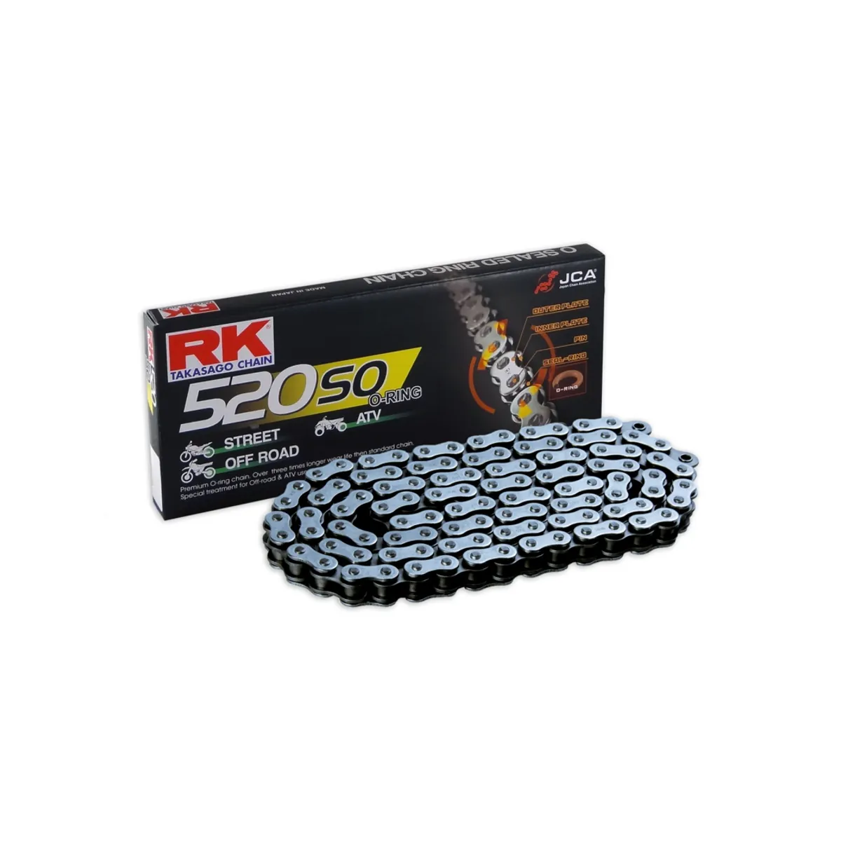 RK 520SO O-ringskedja + CL (clipkedjelås)