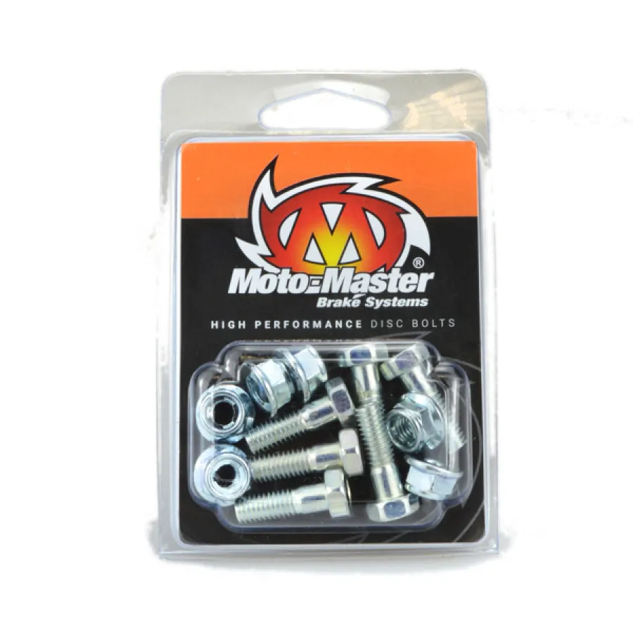 Moto-Master, Skiv Bult M6*20 Sexkant + Mutter 6st, BAK FRAM - m.fl.