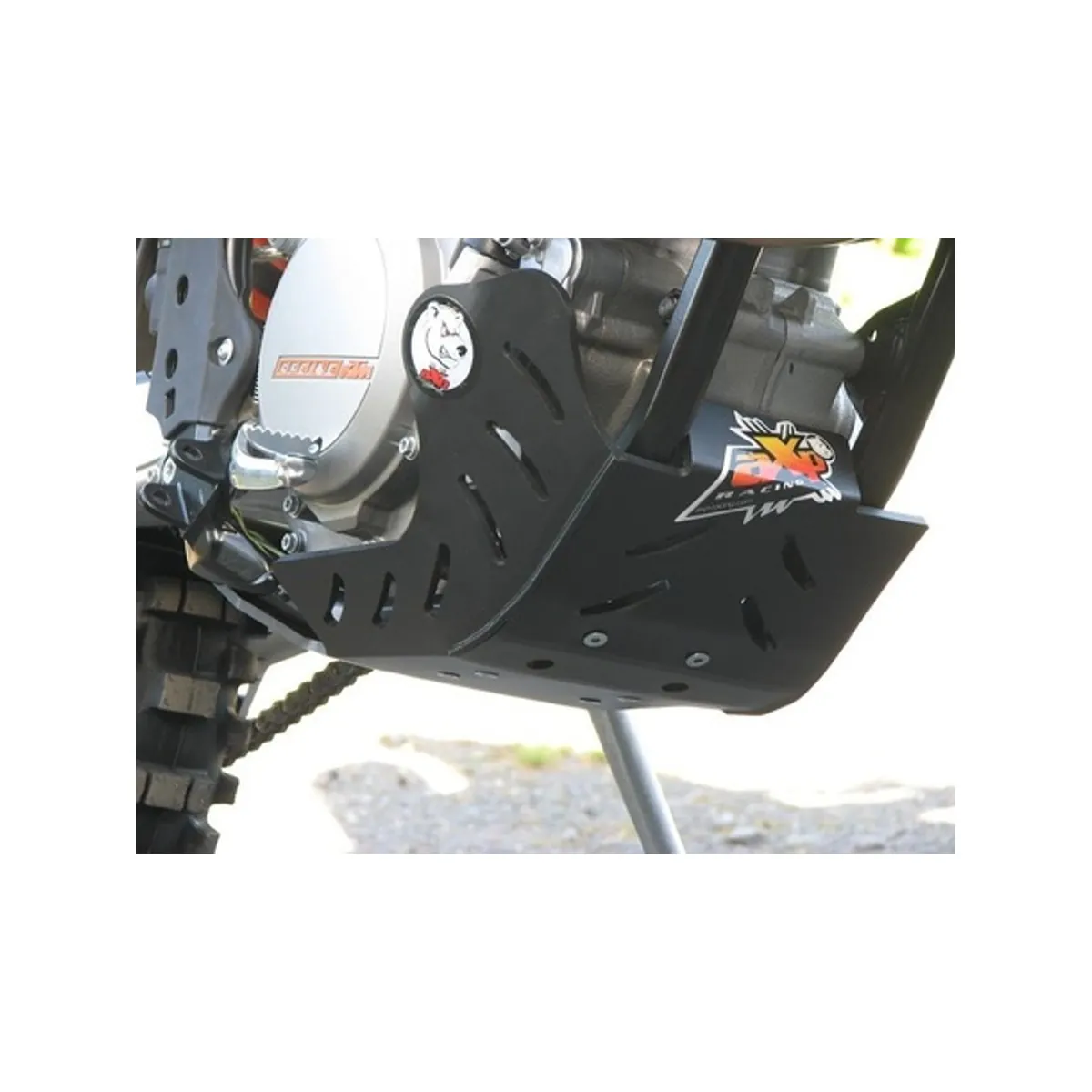 AXP Hasplåt Svart Ktm EXCF350 12-16 - KTM 350 EXC-F 12-16