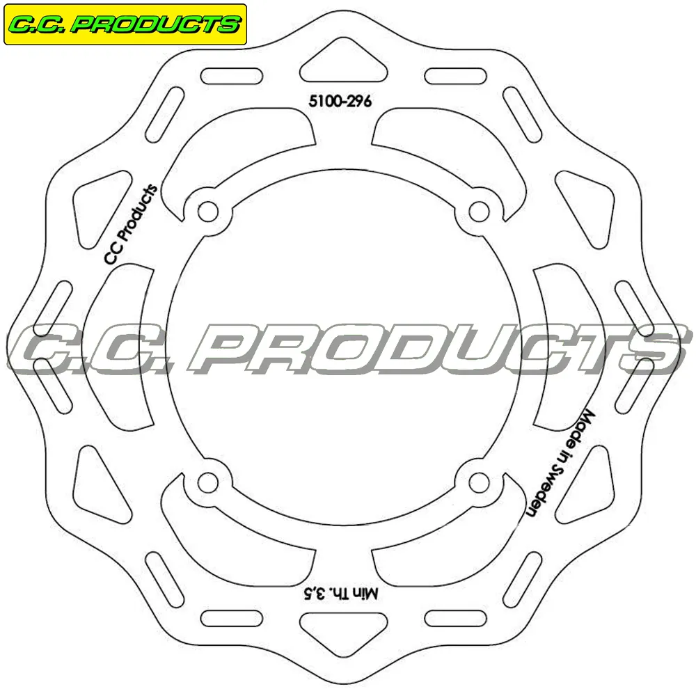 Bromsskiva Bak KTM 85 SX 220 mm - Special 21- (Passar äldre nav)