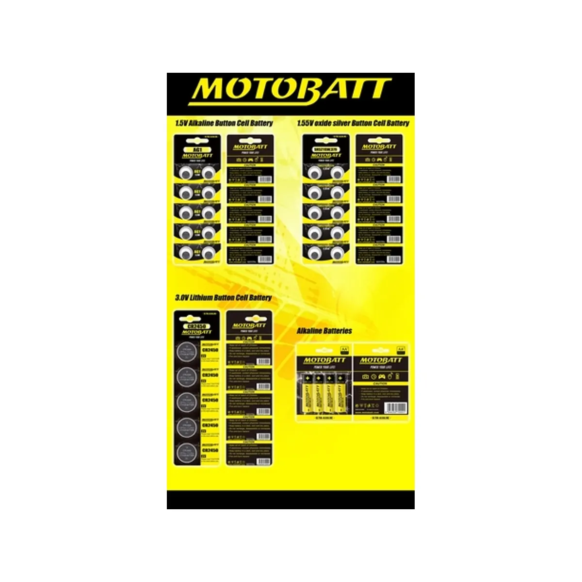 Motobatt AG4,LR626,377 1.5V Alkaline battery (10pcs)