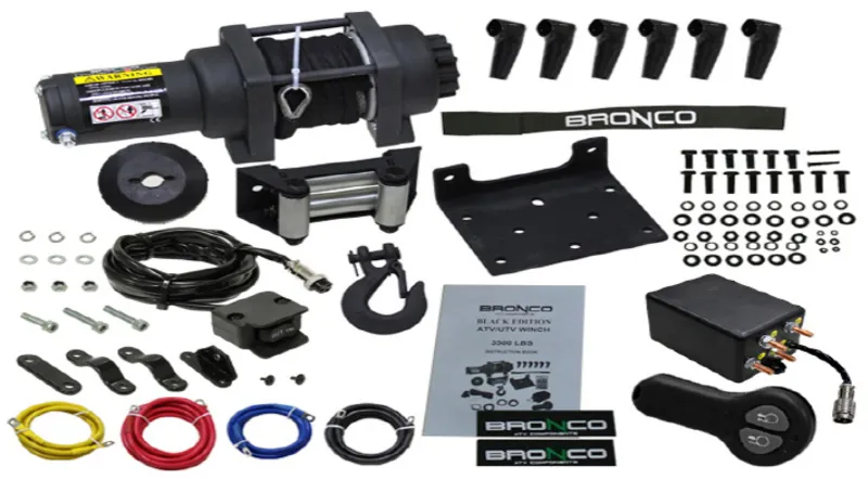 Bronco Vinsch Black Edition 3500 med Grå Syntetlina & Fjärrkontroll