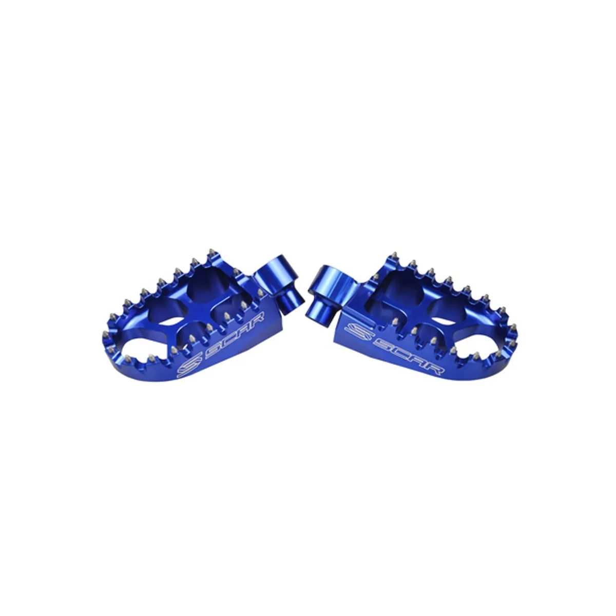 Scar Evolution Footpegs - Yamaha Blue color - m.fl.