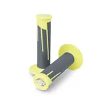 Protaper Handtag Clampon Full Diamond Neon Gul/Mörk Grå bild 1