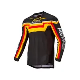 Crosströja Alpinestars Techstar Quadro Svart/Gul bild 1