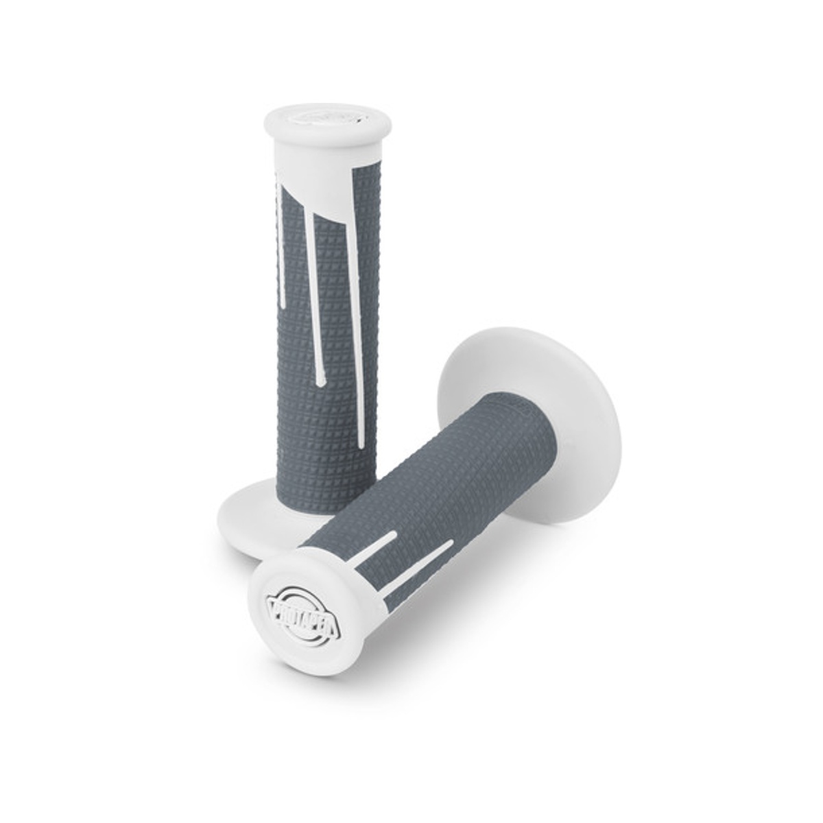 Protaper Handtag Clampon Full Diamond Vit/Mörk Grå