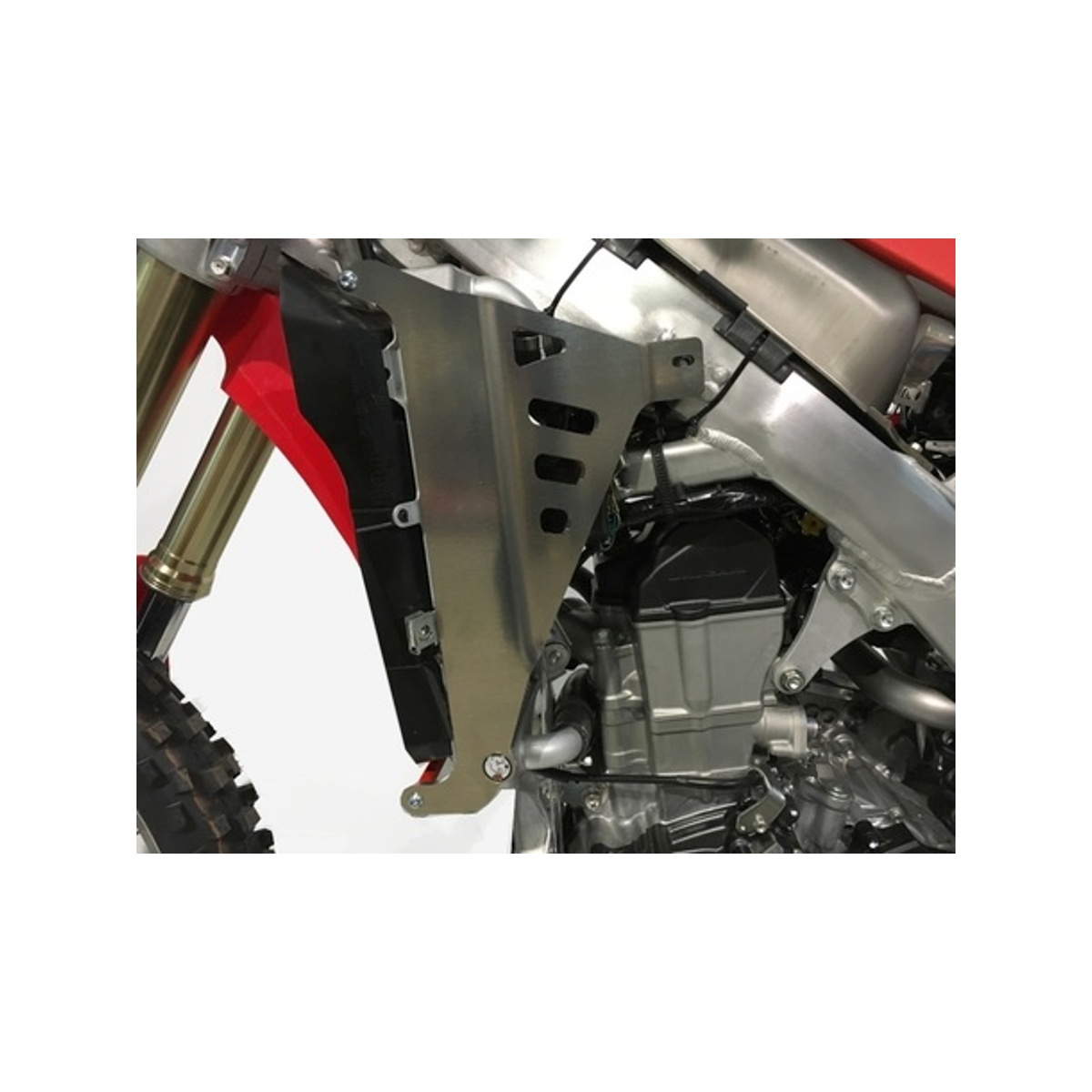 AXP Kylarskydd med röda distanser Honda CRF450-CRF450RX 17-18 - m.fl.