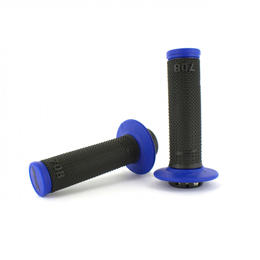Progrip Progrip, 708 Dual Density Full Diamond LOCK ON GRIPS, SVART BLÅ