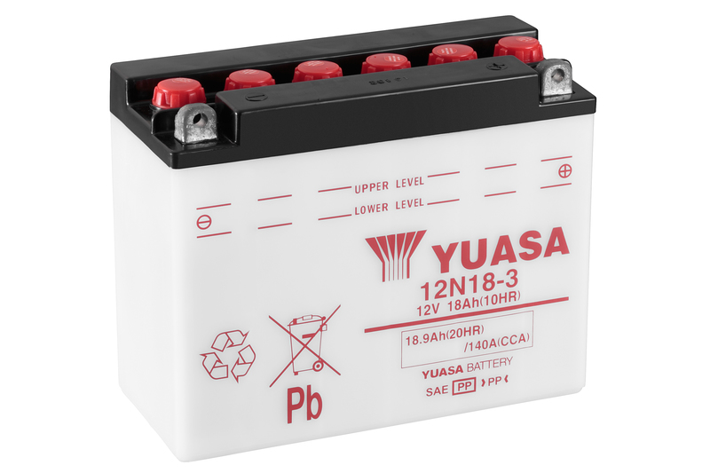 Yuasa Batteri 12N18-3 (DC)  Exkl syra