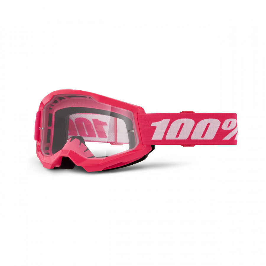 100%, STRATA 2 JUNIOR Glasögon Pink - Clear Lens, BARN