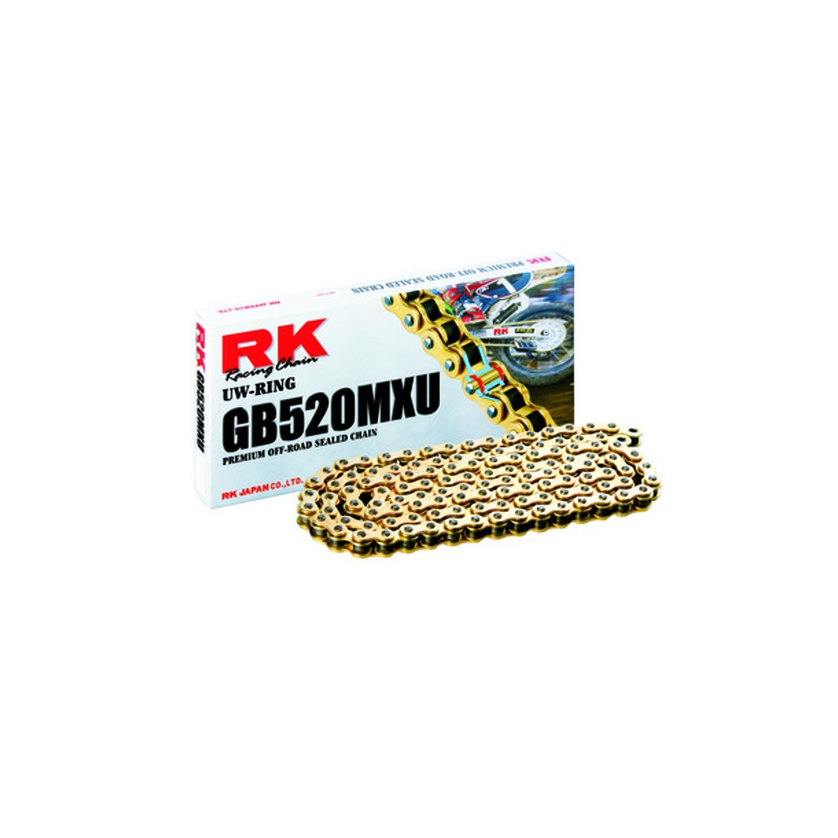 RK Chain RK GB520MXU UW-ringskedja Offroad + CL (clipkedjelås)