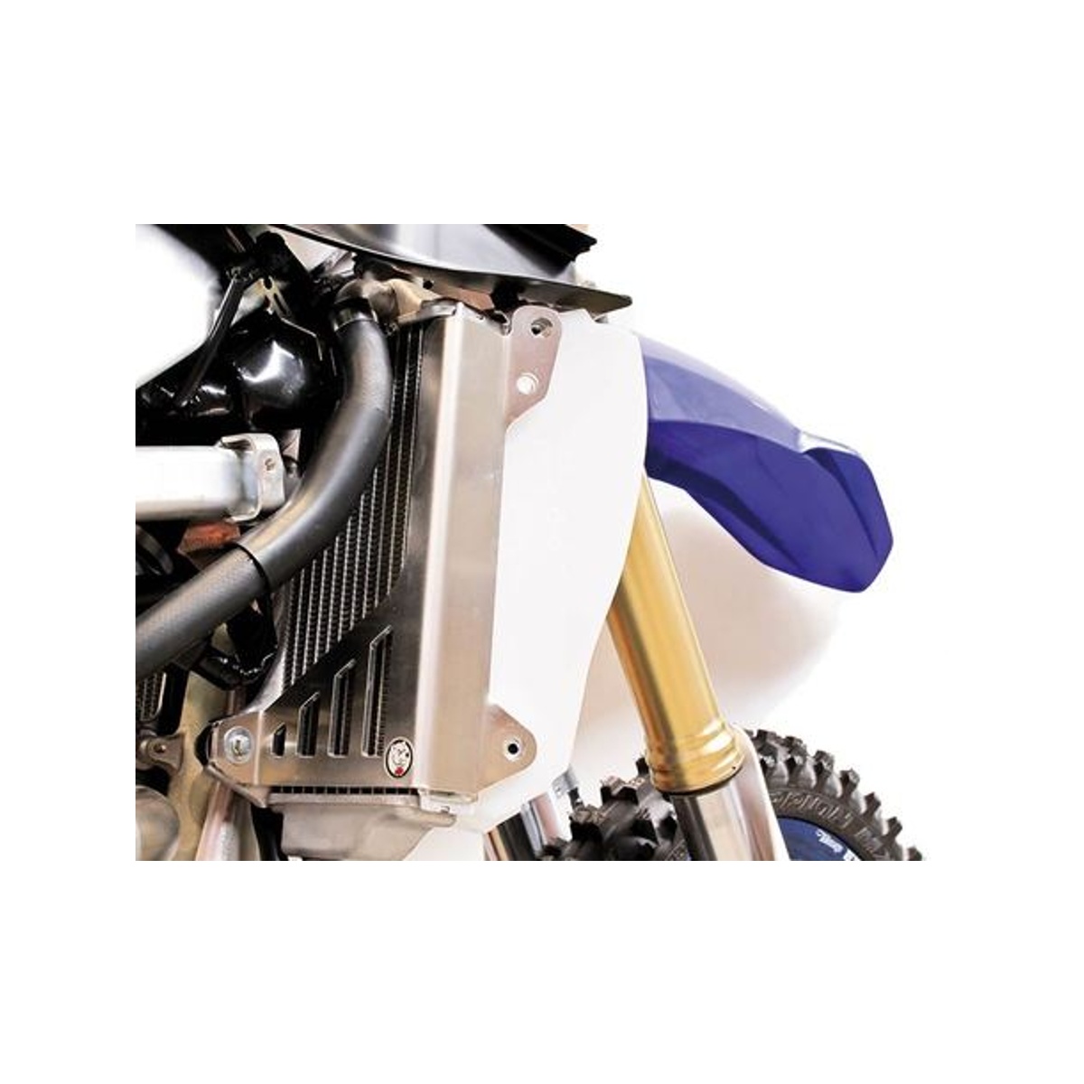 AXP Kylarskydd med blå distanser Yamaha YZ250F 19- , YZ450F 18- m.fl.