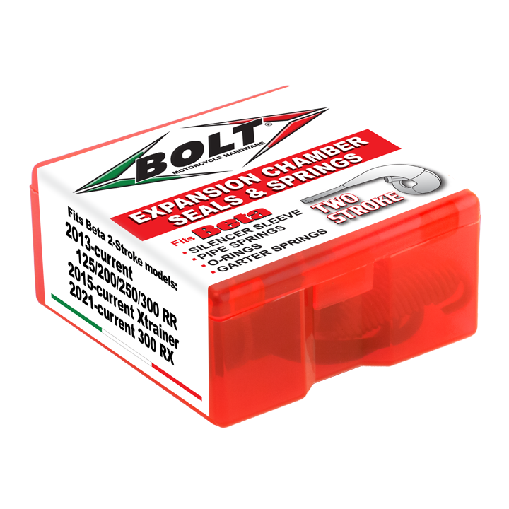 Bolt Beta 125-300 RR 13-24 - Exhaust viton rings, springs, silicon sleeve