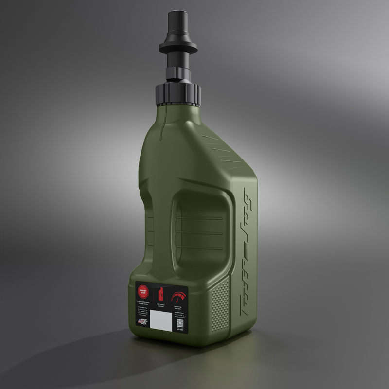 Tuff Jug Snabbtank 10L skogsgrön, Ripper kork svart