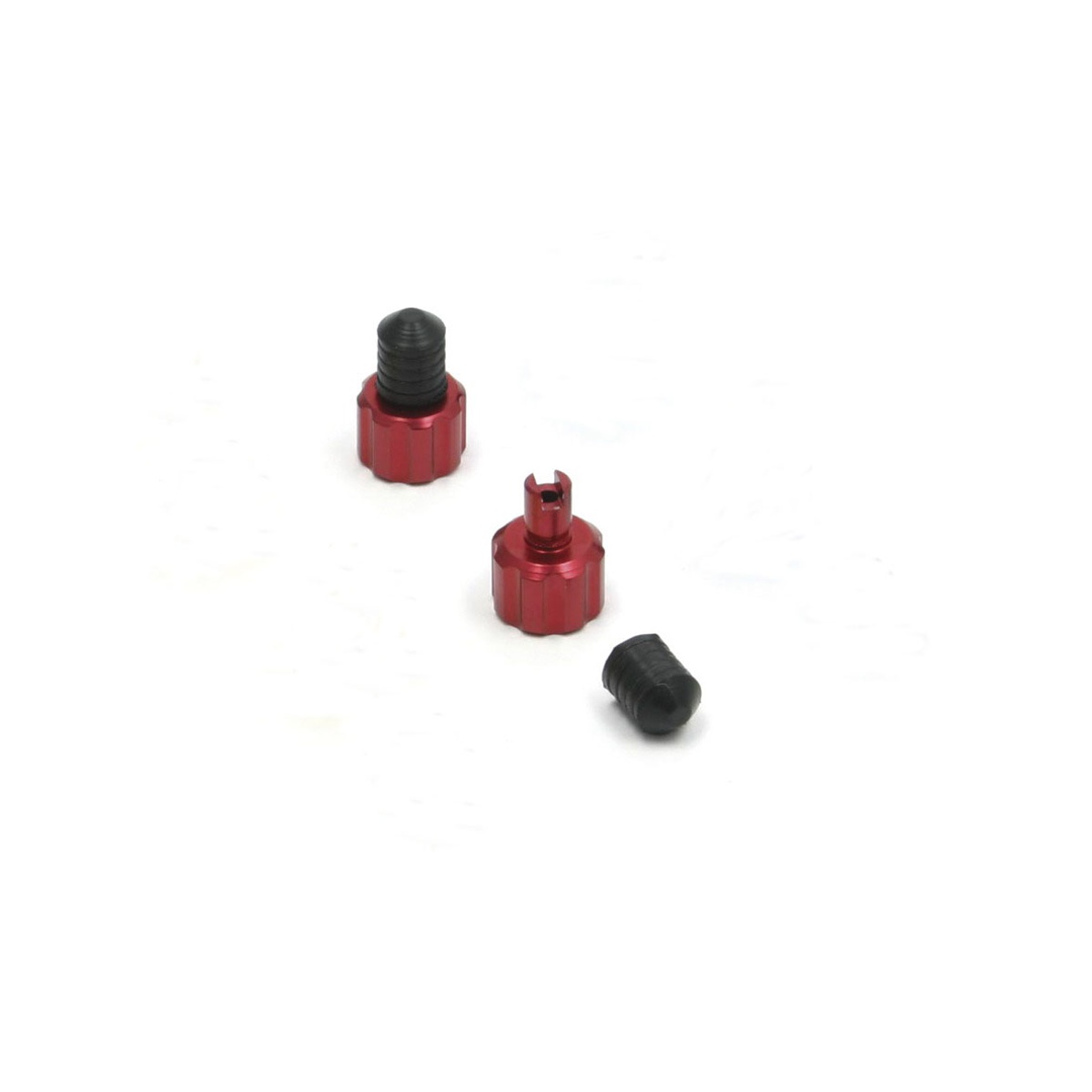 Torc1 DRC Ventilhatt, Alu m. ventilnyckel 2pack Röd