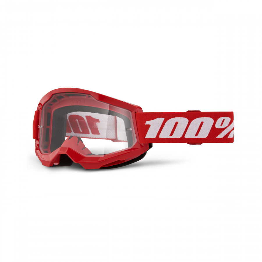 100% 100%, STRATA 2 JUNIOR Glasögon Red - Clear Lens, BARN