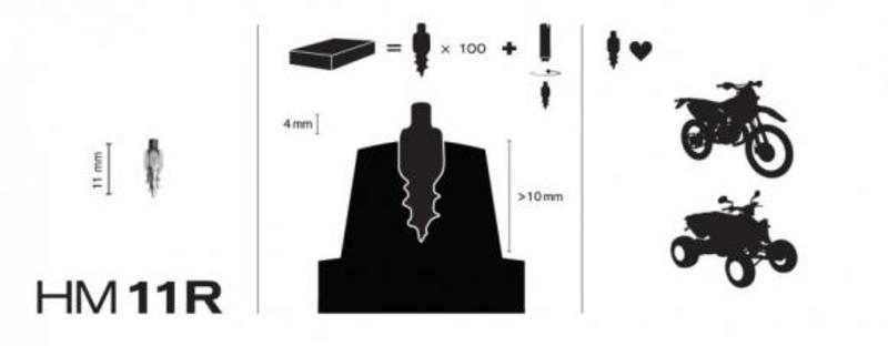 MaxiGrip Dubbsats 11mm Racing 100st ink verktyg