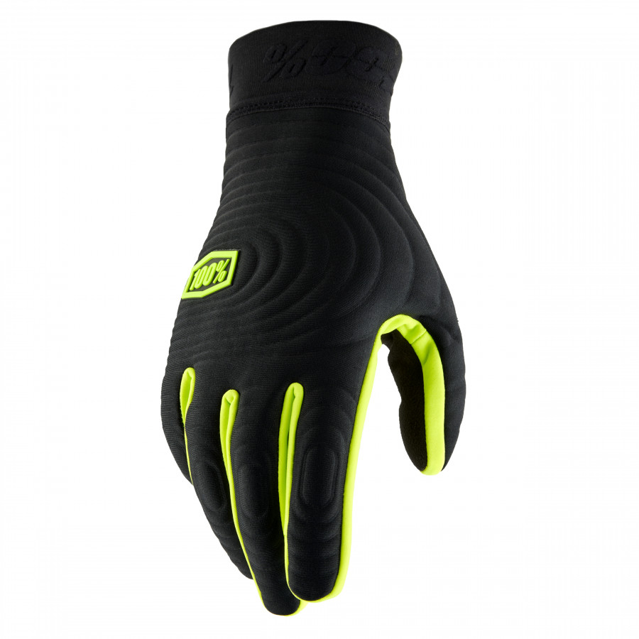 100% 100% Crosshandskar Brisker Xtreme Svart/Neongul