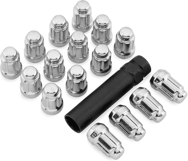 ITP Hjulmuttersats 12 x 1.25mm 60° konisk kromad inneh. hylsa 16 st