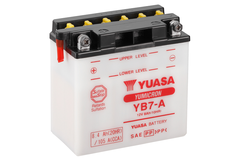 Yuasa Batteri YB7-A (CP) Inkl syra (5)