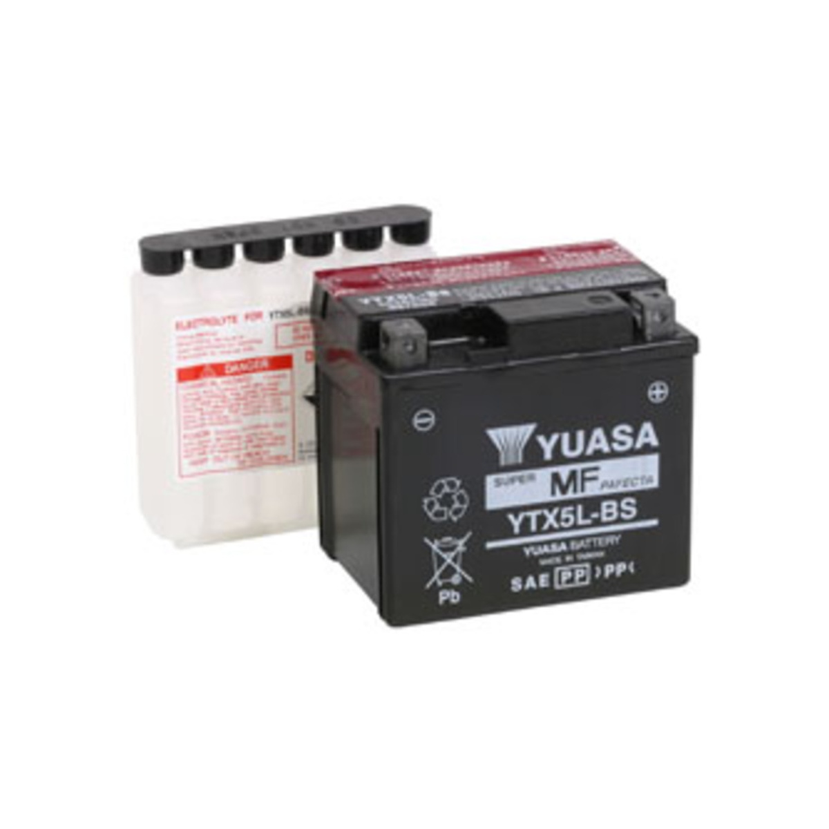 Yuasa Batteri YTX5L-BS (CP) Inkl syra bild 2