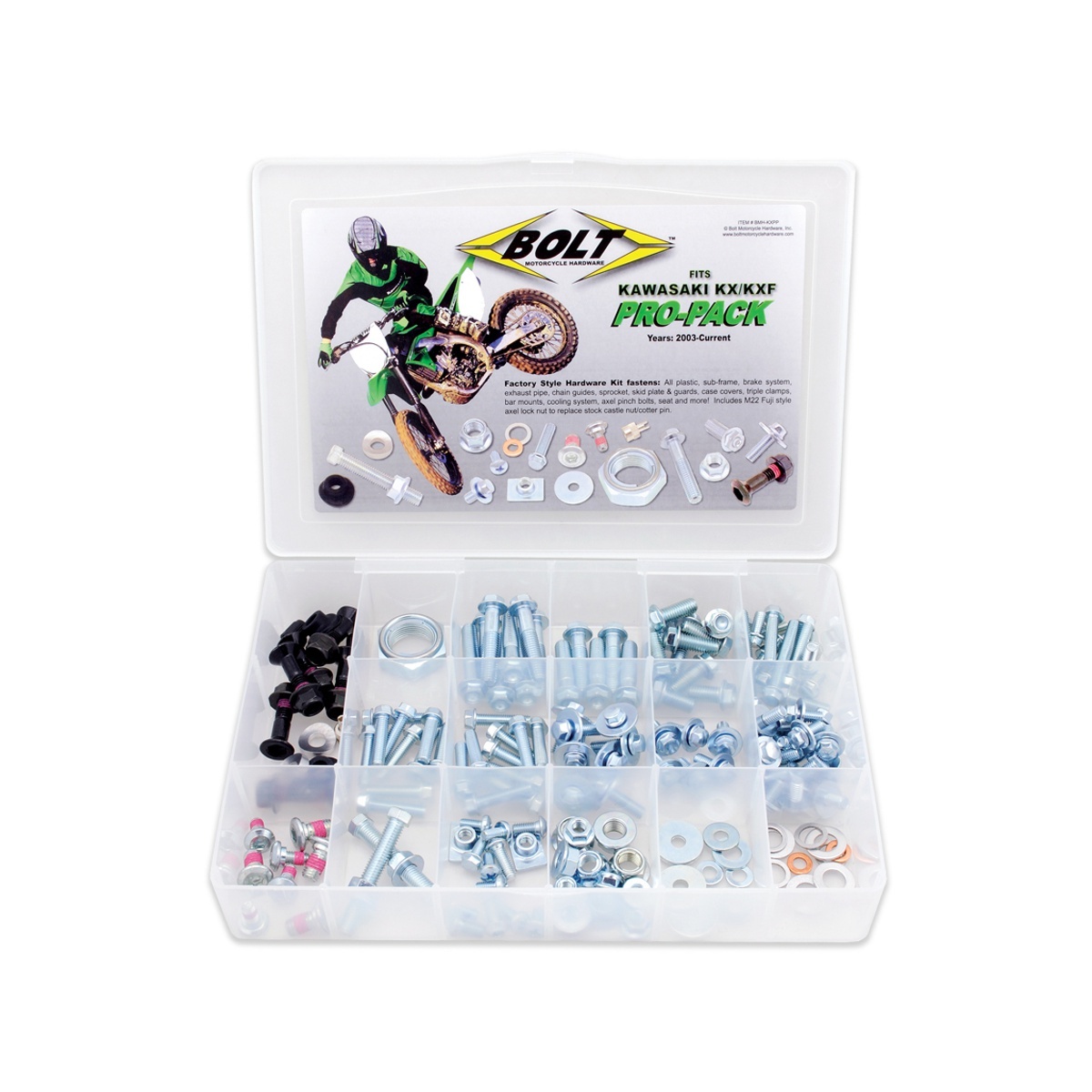 Skruvsortiment Bolt Pro Pack Kawasaki KX/KXF