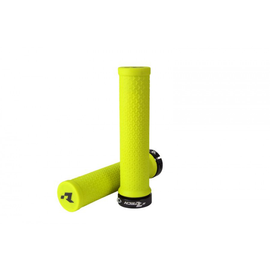 Rtech Rtech, Bike Lock-On Grips, NEON GUL