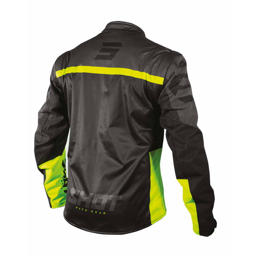 Shot Endurojacka Softshell Lite 2.0, Neon/Svart/Gul bild 2