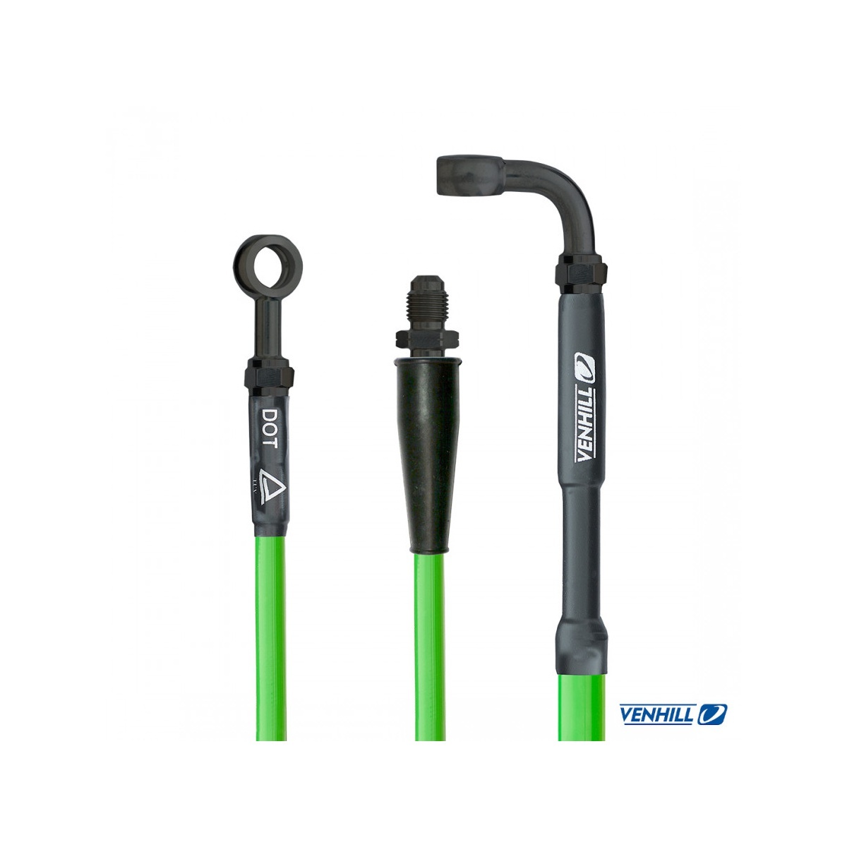 Venhill Bromsslang Fram Grön - Kawasaki KX 65 09-11 bild 6